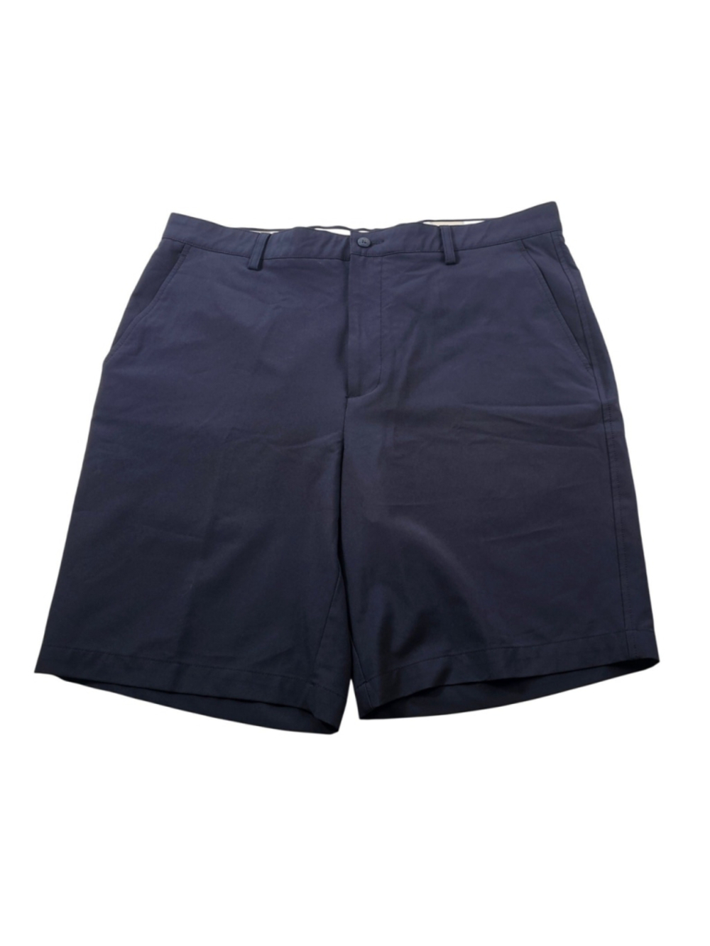 FJ Foot Joy sz 38 navy blue golf chino performance upf protect shorts preppy EUC - Picture 2 of 7